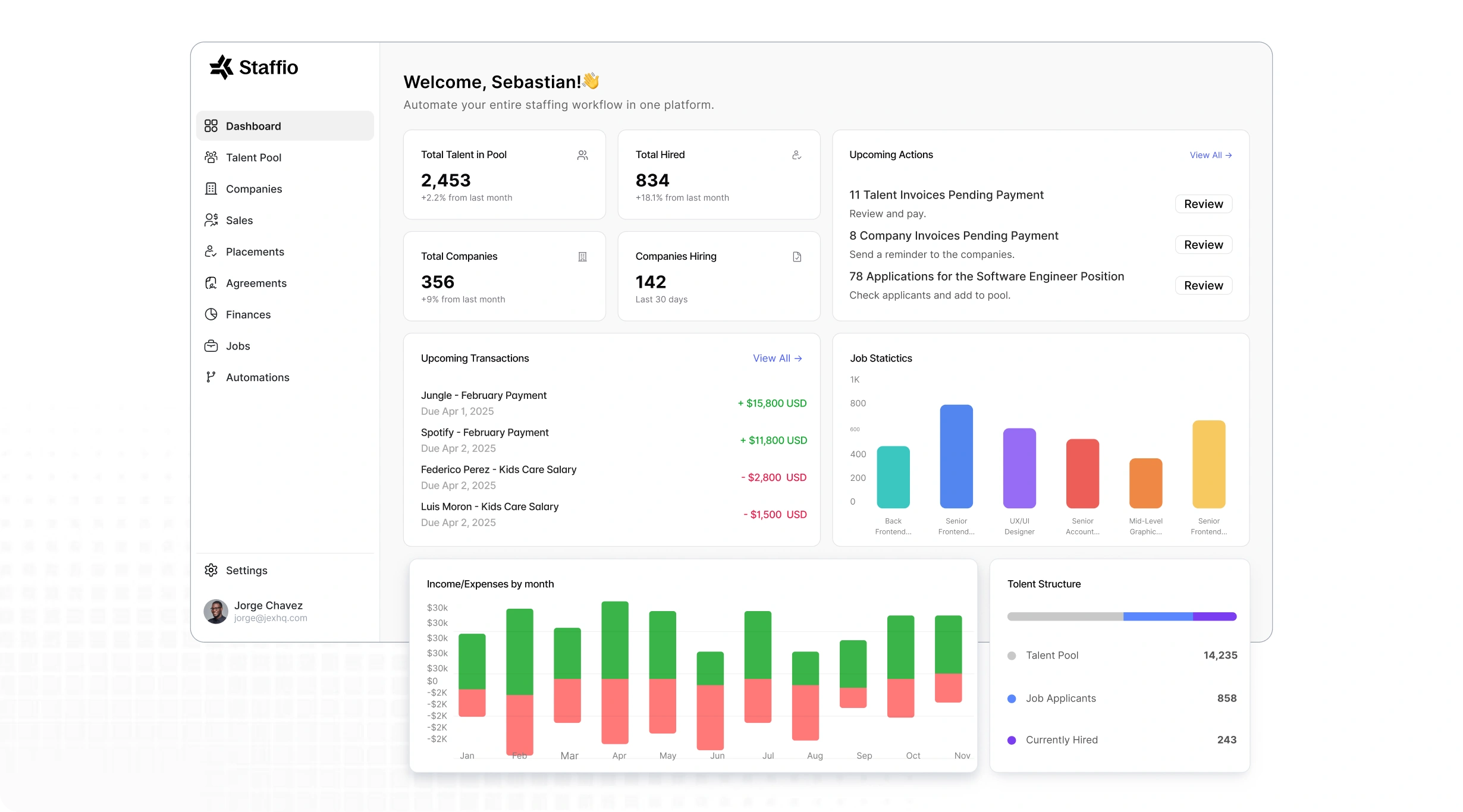 Agreements section image